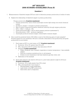 AP&reg; BIOLOGY 2008 SCORING GUIDELINES (Form B)