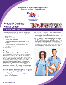 Federally Qualified Health Center