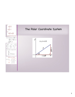 The Polar Coordinate System