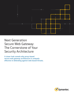 Next Generation Secure Web Gateway