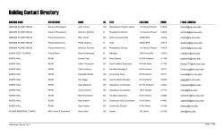 IPF building contacts list