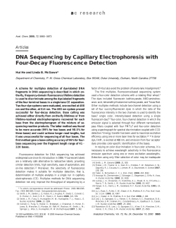 DNA Sequencing by Capillary Electrophoresis with Four
