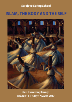 ISlaM, tHe body and tHe SelF