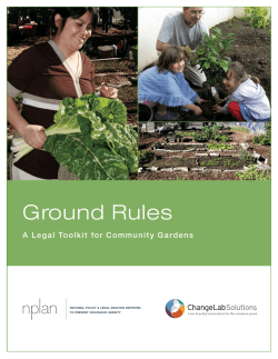Ground Rules - ChangeLab Solutions