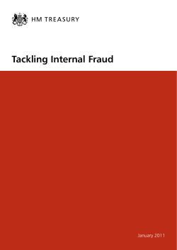 Tackling internal fraud - UK Government Web Archive