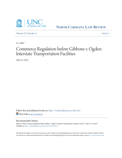 Commerce Regulation before Gibbons v. Ogden