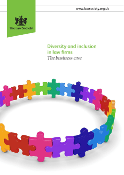 Diversity and inclusion in law firms