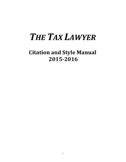 the$tax$lawyer - American Bar Association
