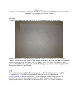 Bullied Heart Instructions