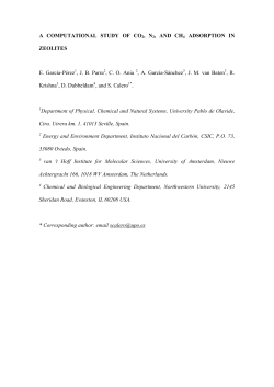 A COMPUTATIONAL STUDY OF CO2, N2, AND CH4