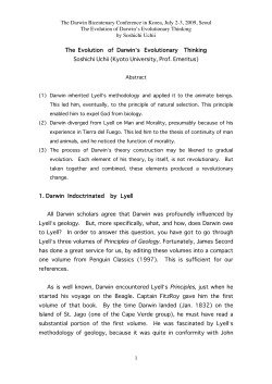 The Darwin Bicentenary Conference in Korea, July 2