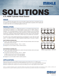 5.7L HEMI&reg; Cylinder Head Gasket