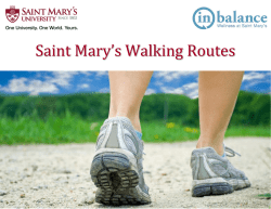 Saint Mary`s Walking Routes