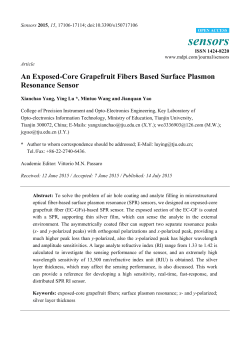 An Exposed-Core Grapefruit Fibers Based Surface Plasmon