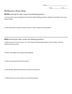 Mythbusters: Penny Drop