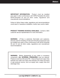 Meters - Gas Equipment Company