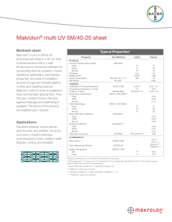 Makrolon&reg; multi UV 5M/40-20 sheet