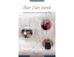 In Their Own Words - Gathering Waters Conservancy