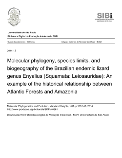 Molecular phylogeny, species limits, and biogeography