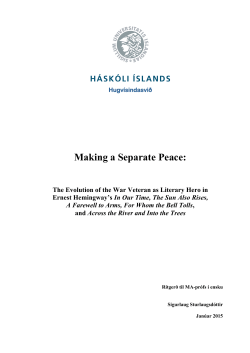 Making a Separate Peace