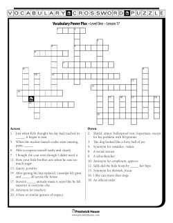 Lesson 17 - Prestwick House