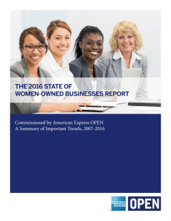 2016 State of Women-Owned Businesses Report