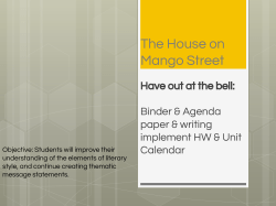 The House on Mango Street
