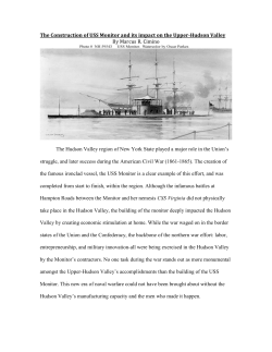 The Construction of USS Monitor and its impact on the Upper