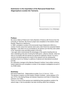 Submission re the importation of the Red