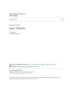 ENG 3704-051 - The Keep