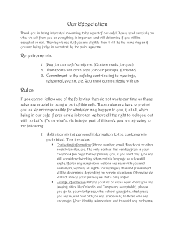 the application form