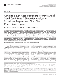 Converting Even-Aged Plantations to Uneven