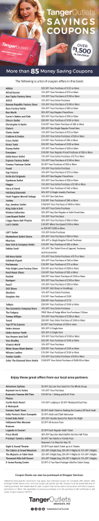 savings coupons - Tanger Outlets