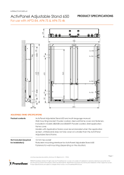ActivPanel Adjustable Stand 650
