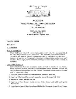 Agenda - Monday, August 8, 2016