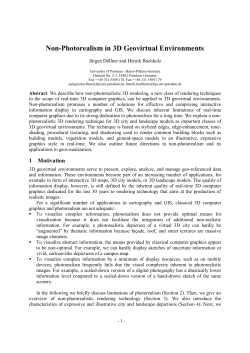 Non-Photorealism in 3D Geovirtual Environments