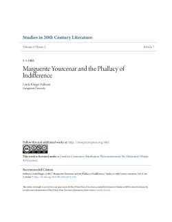 Marguerite Yourcenar and the Phallacy of