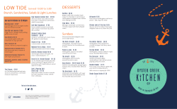 DESSERTS - Oyster Creek kitchen