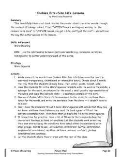 Cookies Bite-Size Life Lessons