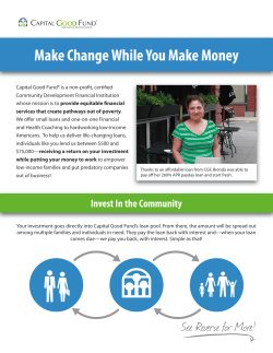 Make Change While You Make Money