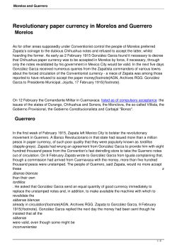 Morelos and Guerrero - Paper Money of Chihuahua