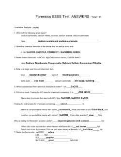 Forensics SSSS Test ANSWERS ​Total:131