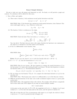 Exam 2 Sample Solutions