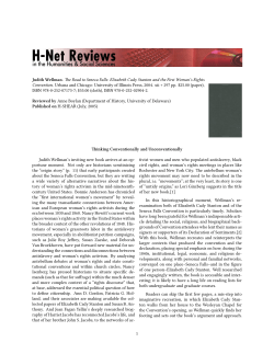 Thinking Conventionally and Unconventionally - H-Net