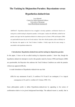 The Bayesian solution of the irrelevant disjunction paradox