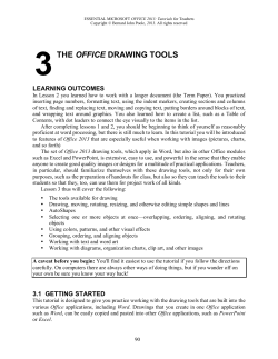 The Office Drawing Tools