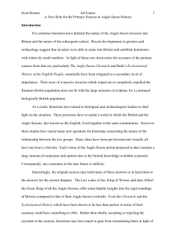 Anglo-Saxon Documents