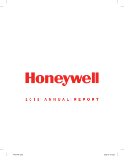 Honeywell 2015 Annual Report