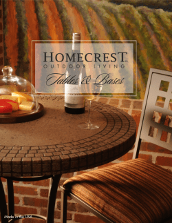 Tables - Homecrest Outdoor Living