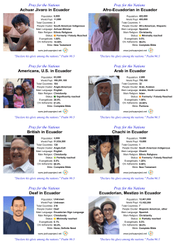 Prayer Cards :: Joshua Project